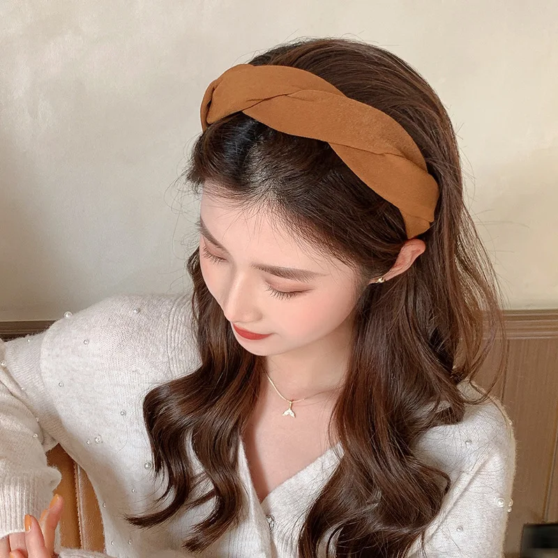Serre tete marron clair tendance
