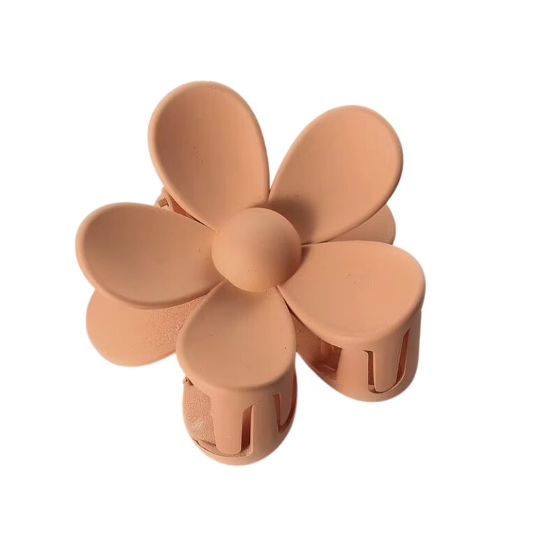 Barrette cheveux fleur marron