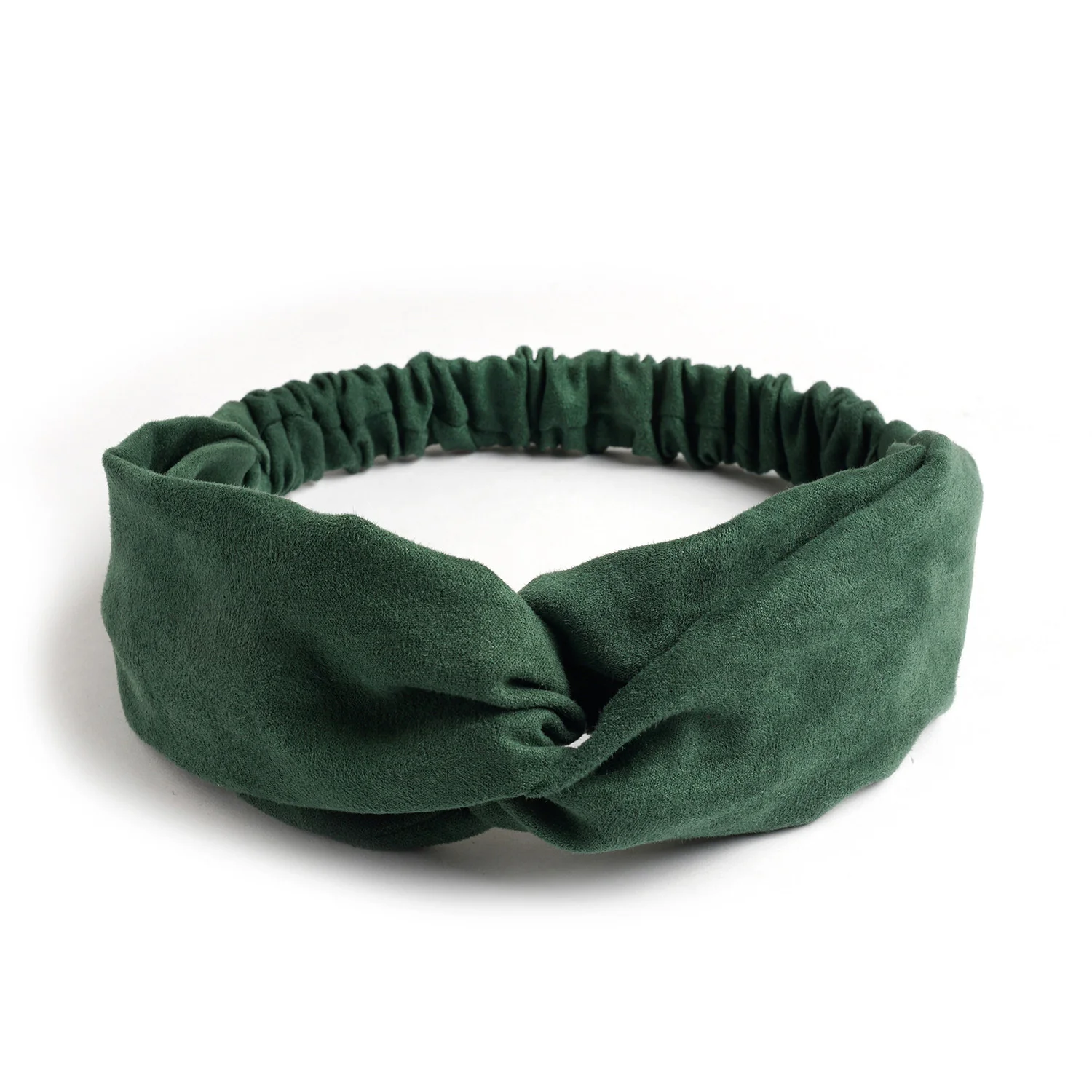 Serre-tête élastique vert foncé