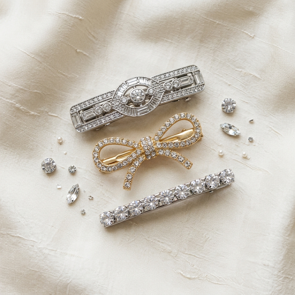 Comment choisir un(e) barrette en strass - illustration