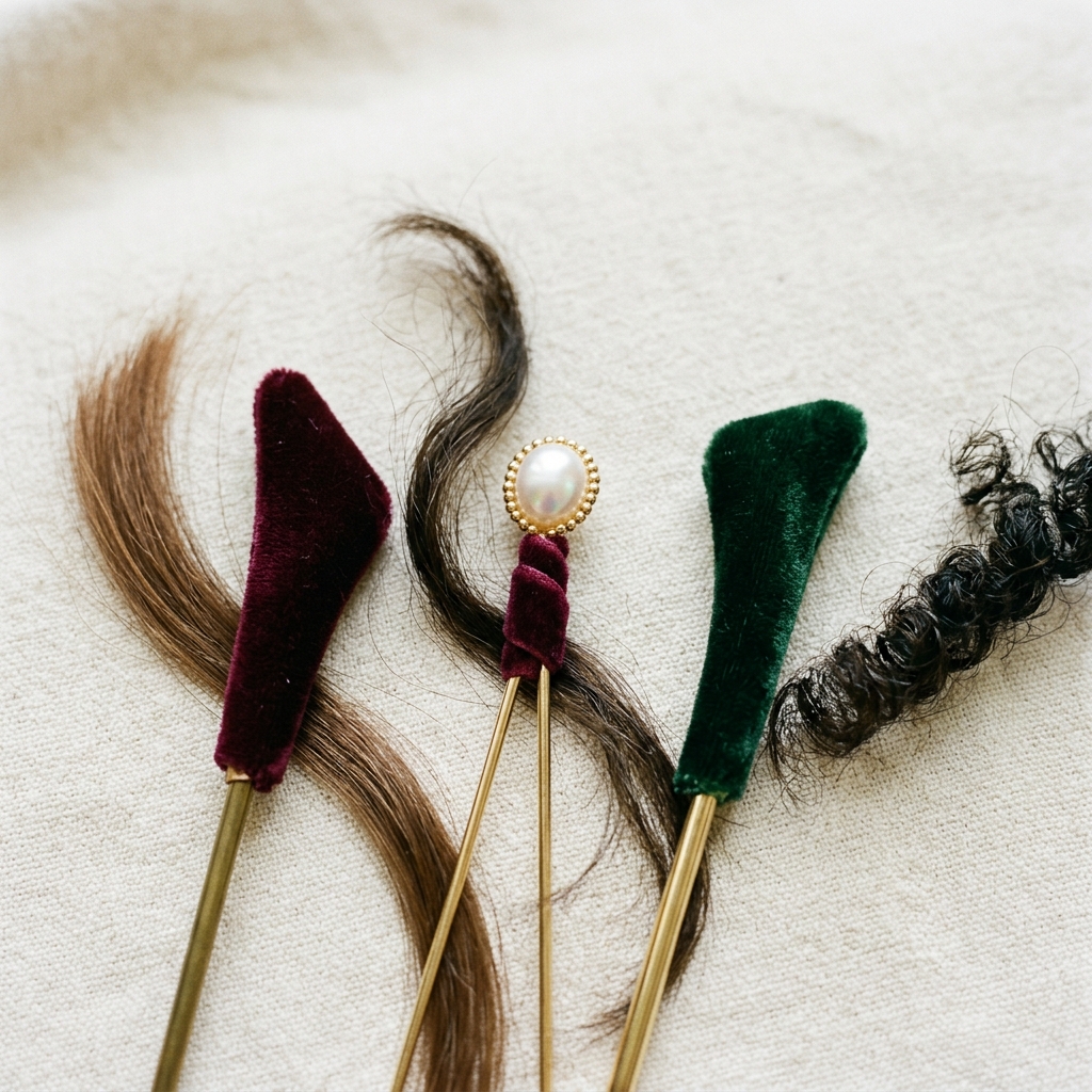 Comment choisir un pic à chignon en velours : guide pratique par type de cheveux et occasion - illus