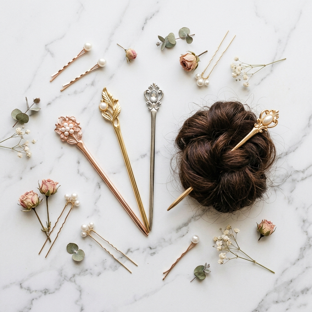 Comment choisir un(e) pic à chignon métallique - illustration