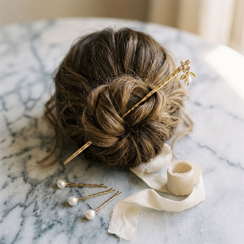Comment porter un(e) pic à chignon au quotidien - illustration