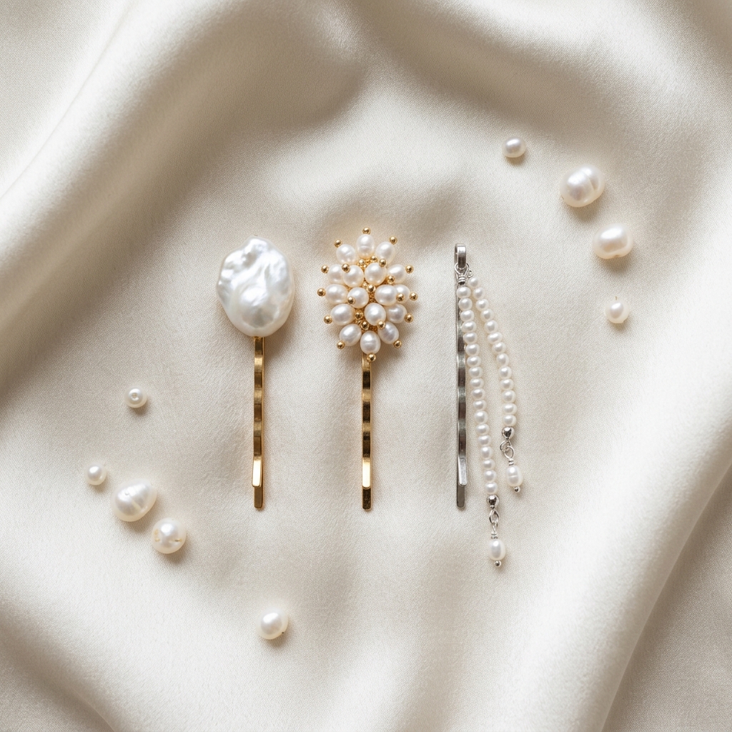Pic à chignon en perles : comment choisir le bon modèle pour vos cheveux - illustration